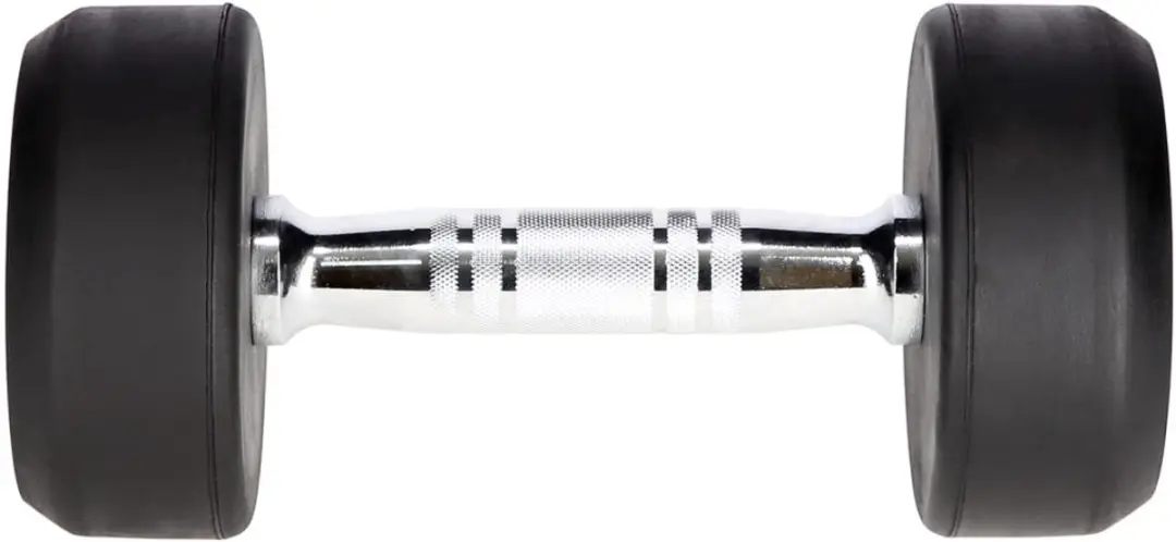 HMS HG PRO Rubberen Dumbbell 4 kg - Zwart
