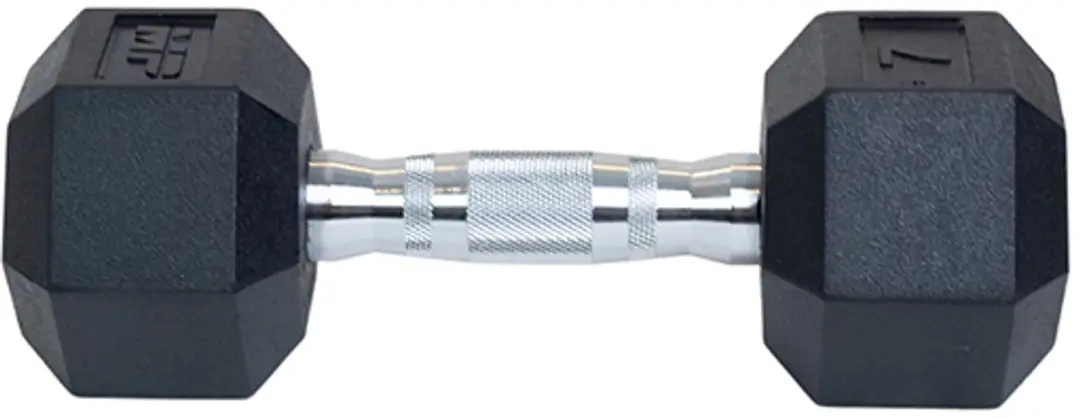 Muscle Power Hexa Dumbbell 7 kg - Zwart