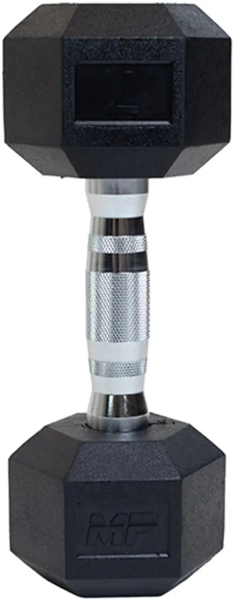 Muscle Power Hexa Dumbbell 7 kg - Zwart