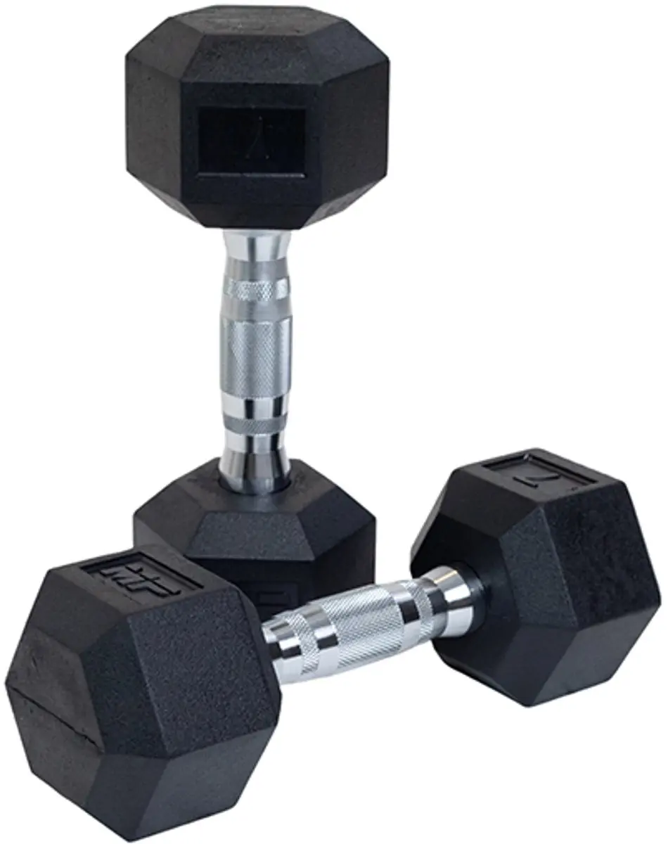 Muscle Power Hexa Dumbbell 7 kg - Zwart