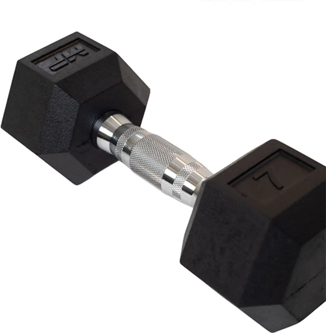 Muscle Power Hexa Dumbbell 7 kg - Zwart - afbeelding 6 van 6