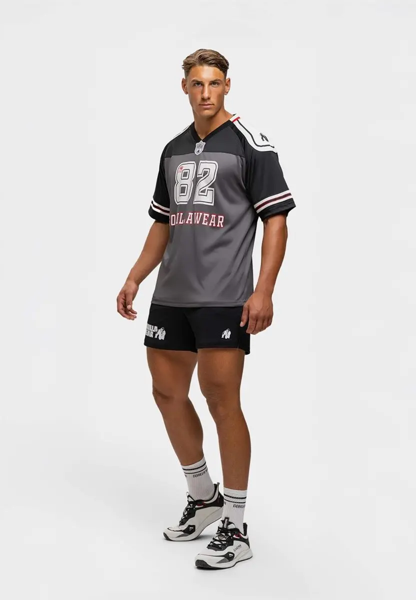 Gorilla Wear Tyler Football Jersey S - Zwart/Wit - afbeelding 6 van 6