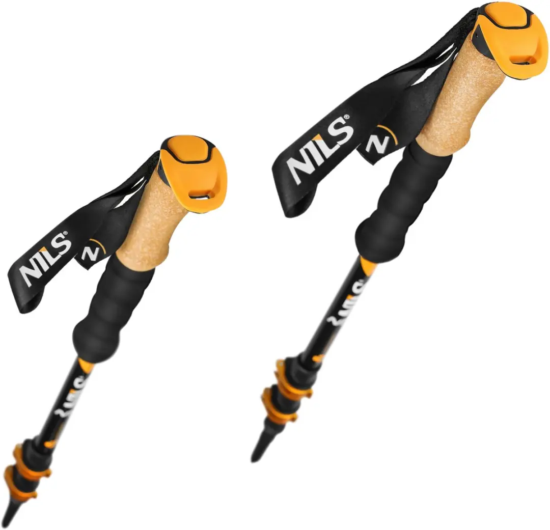 Nils TK8605 Trekkingstokken Aluminium 7075 - Geel/Zwart