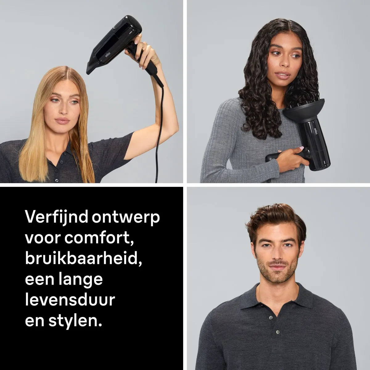 Braun HD2.15 BRHD215E Föhn - 2100W - Zwart - afbeelding 6 van 6