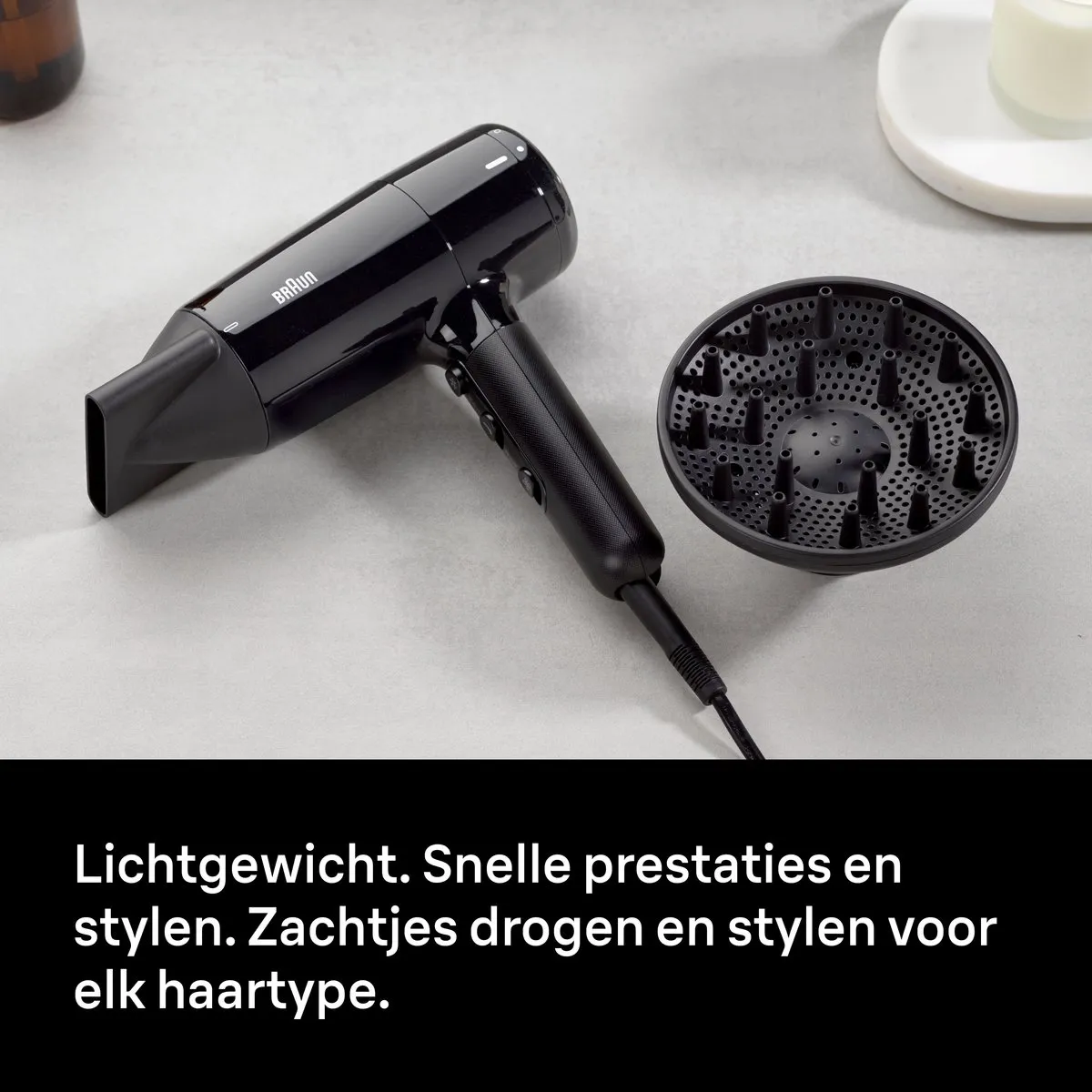 Braun HD2.15 BRHD215E Föhn - 2100W - Zwart