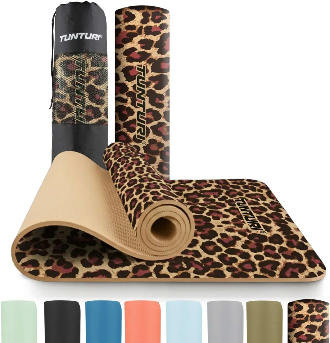 Tunturi Yoga Mat 8mm Luipaardprint