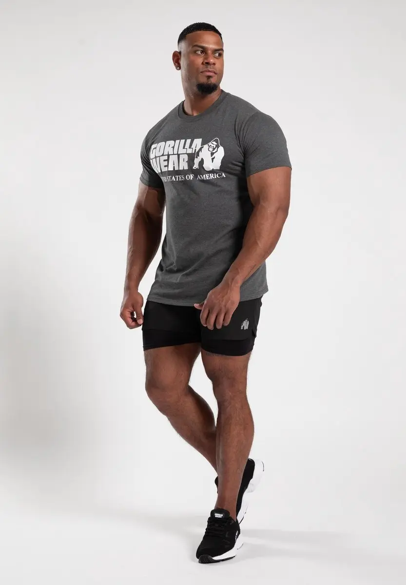 Gorilla Wear Classic T-shirt Donkergrijs L