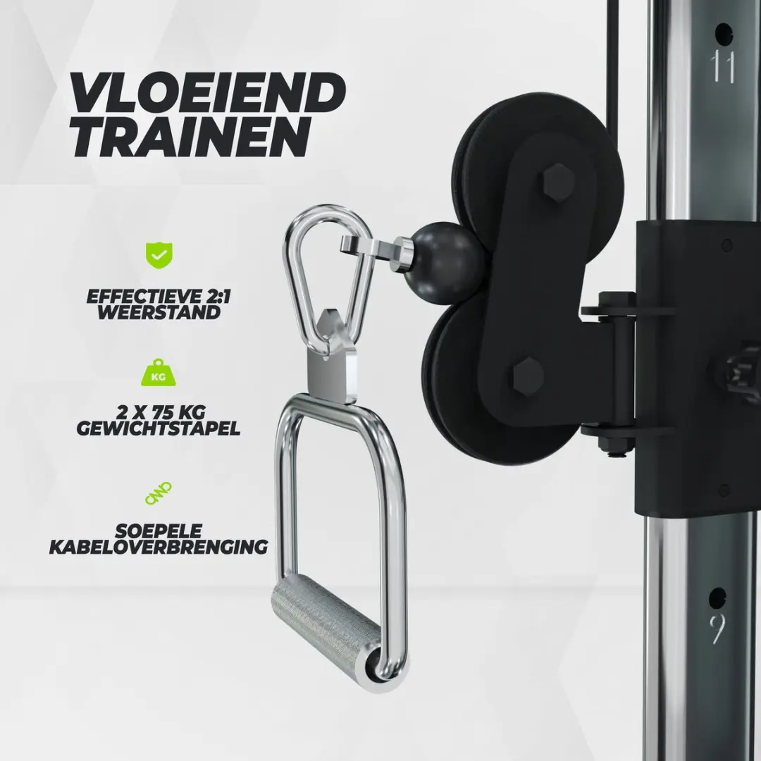 VirtuFit CC100 Cable Crossover Krachtstation - Zwart