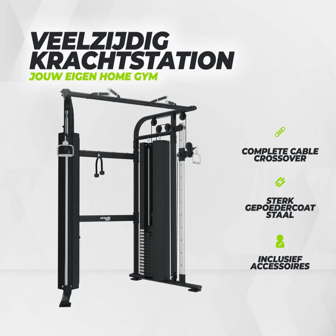VirtuFit CC100 Cable Crossover Krachtstation - Zwart
