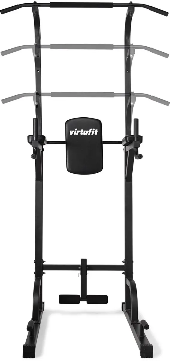 VirtuFit PR100 Pull-Up Station - Verstelbaar Fitnessapparaat - Zwart