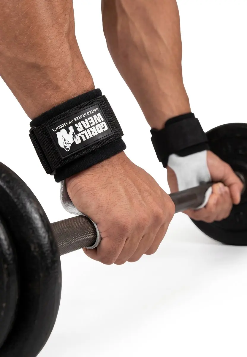 Gorilla Wear Lifting Grips - 1 Paar - Zwart/Wit