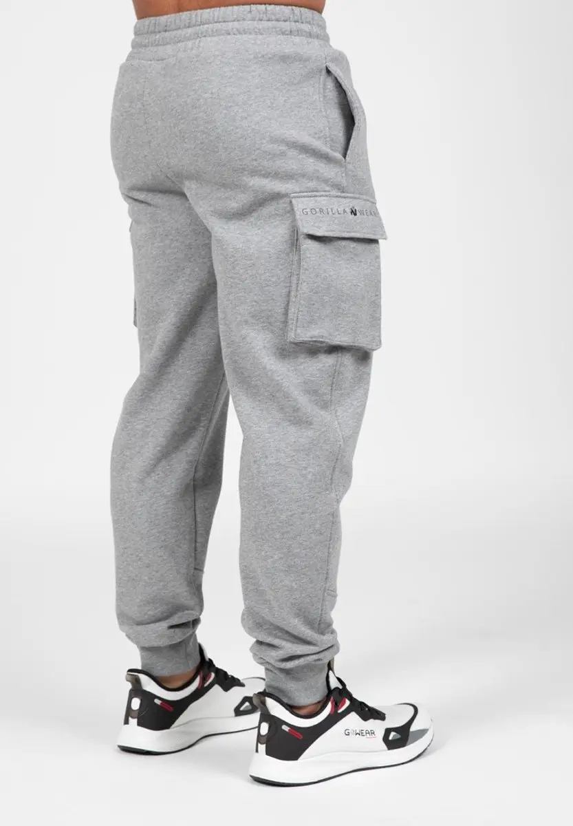 Gorilla Wear Hudson Joggingbroek 4XL - Grijs Melange