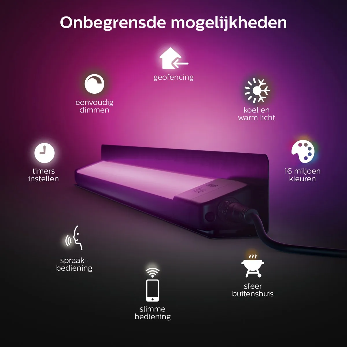 Philips Hue Amarant Verstraler - Zwart - afbeelding 6 van 6