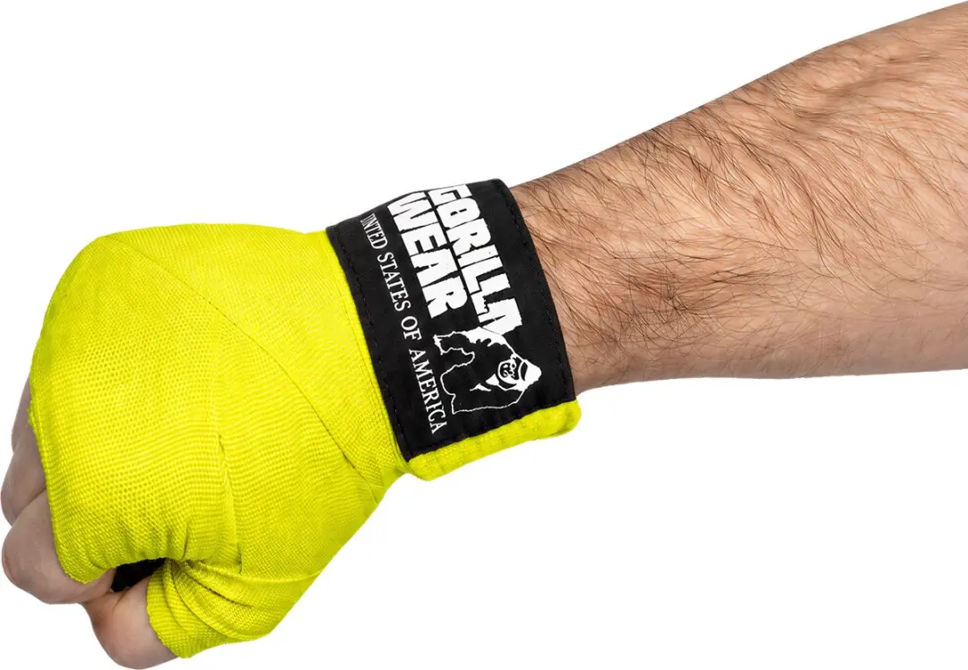 Gorilla Wear Boksbandage Geel - 3m
