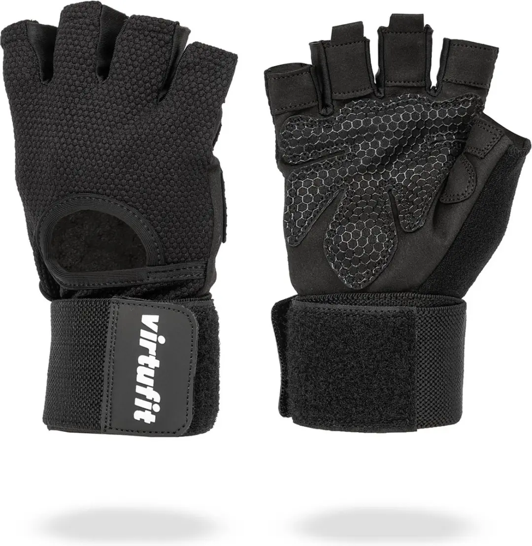 Virtufit Fitnesshandschoenen Pro - S - Zwart