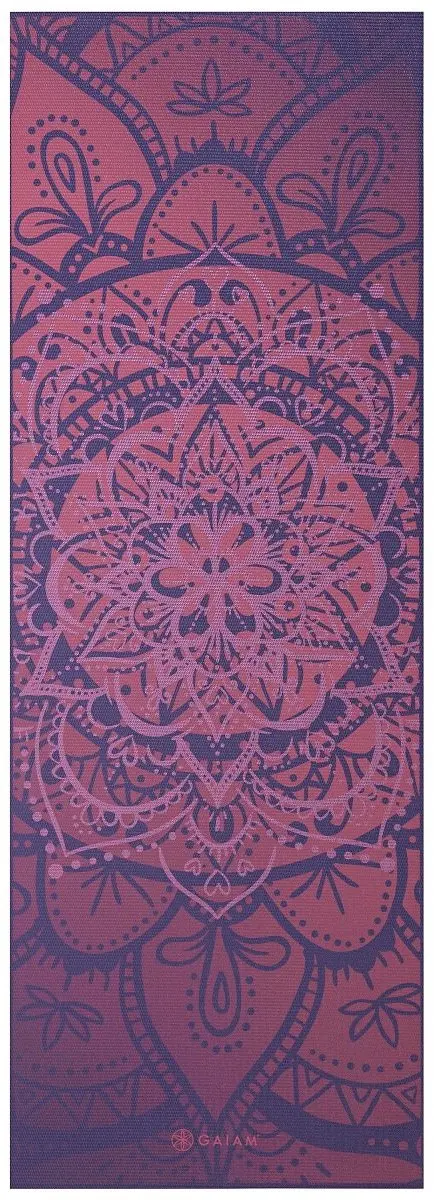 Gaiam Premium Metallic Yoga Mat 6mm - Athenian Rose
