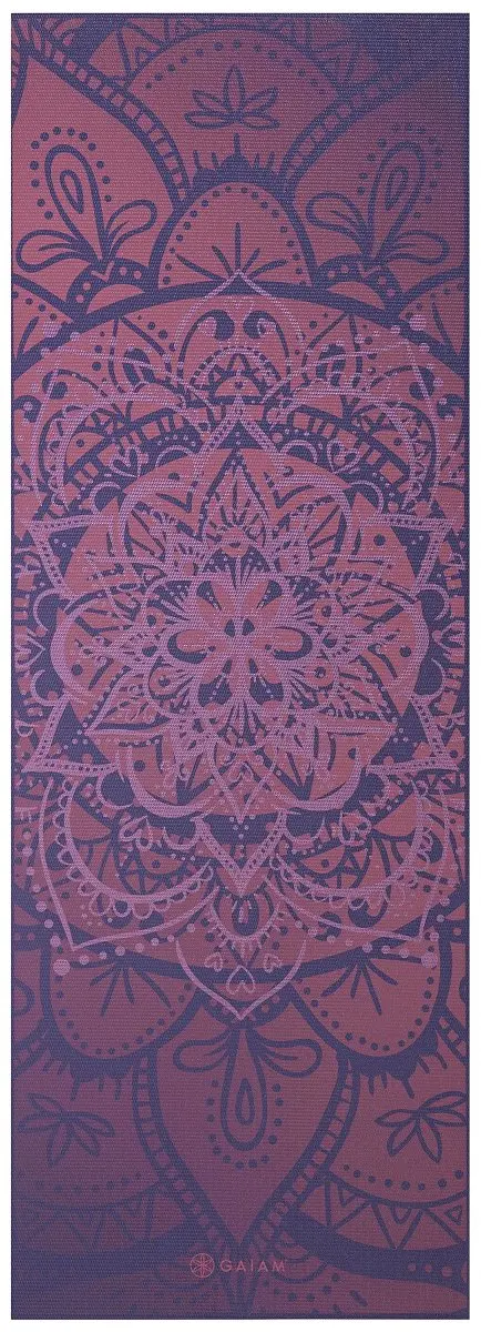 Gaiam Premium Metallic Yoga Mat 6mm - Athenian Rose