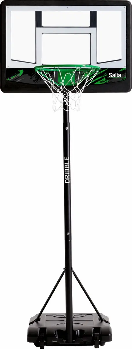 Salta Dribble Basketbalpaal Verstelbaar 160-210cm - Zwart