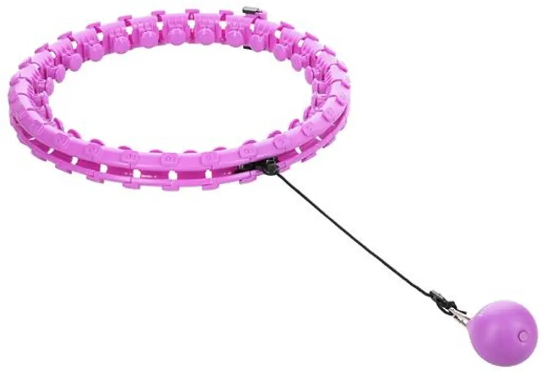 HMS HHW12 Plus Size Hoelahoep + BR163 Tailleband - Violet/Zwart - afbeelding 6 van 6