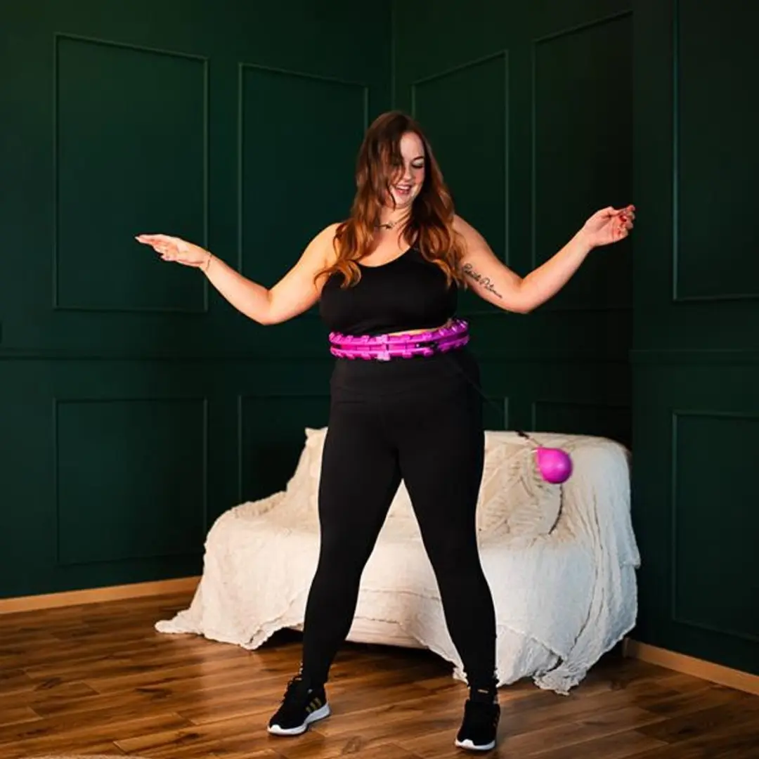 HMS HHW12 Plus Size Hula Hoop - 51cm - Violet/Zwart