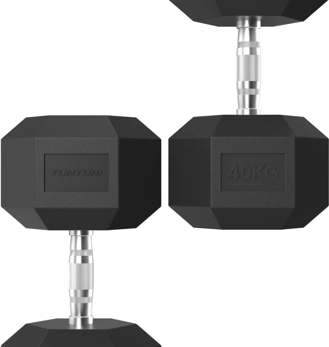 Tunturi Platinum Hexa Dumbbell 40g - Zwart