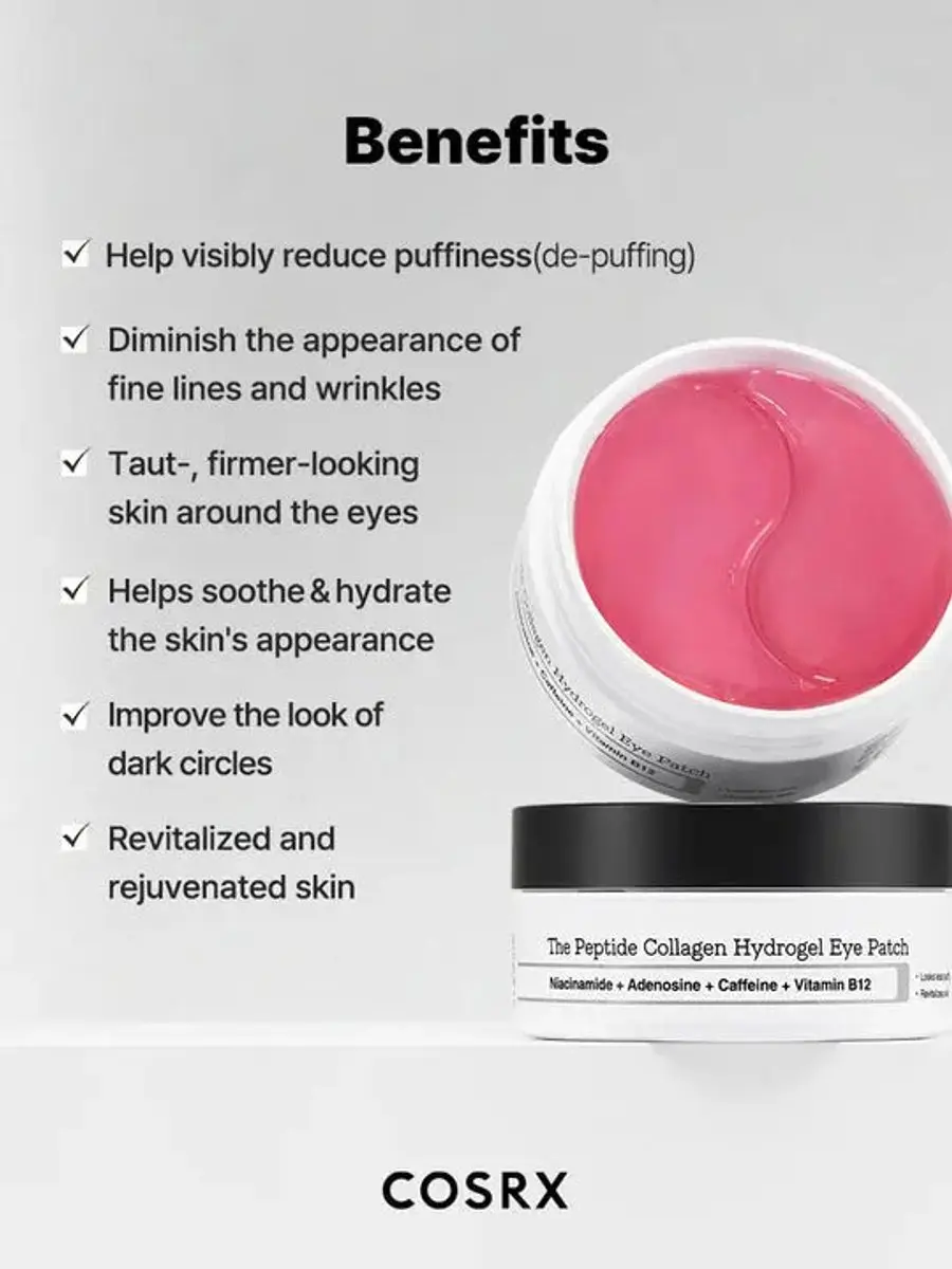 CosRx The Peptide Collagen Hydrogel Eye Patches - 60 Stuks