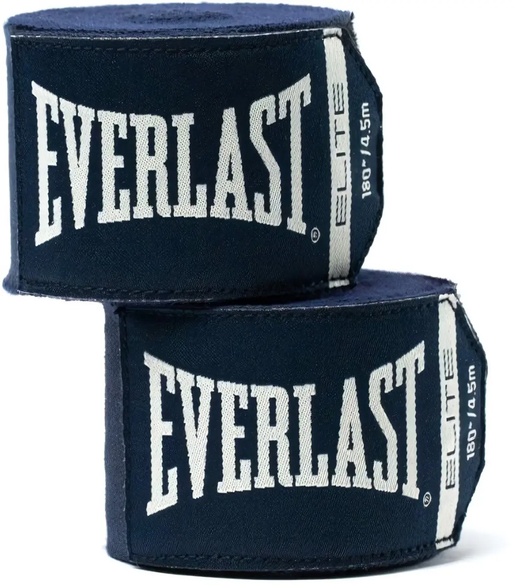 Everlast Elite Handwraps 457cm - Maat 4,5 - Navy