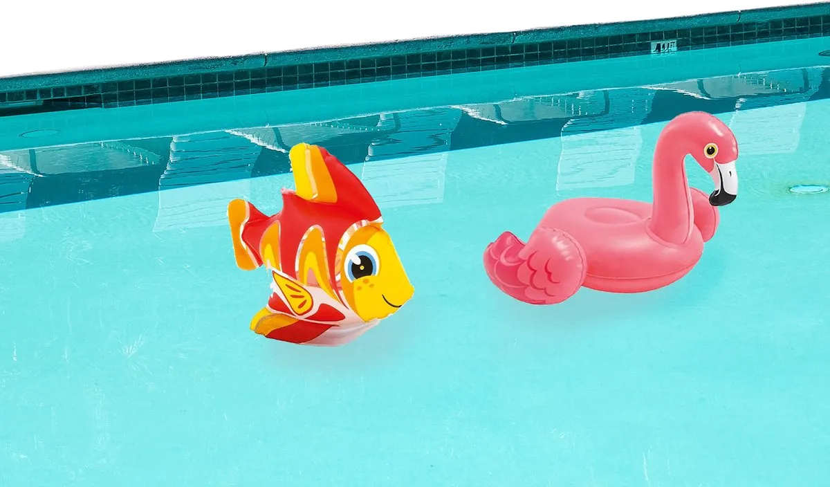 Intex Kleine Opblaas Zwembad Flamingo/Vissen 25cm - Multi