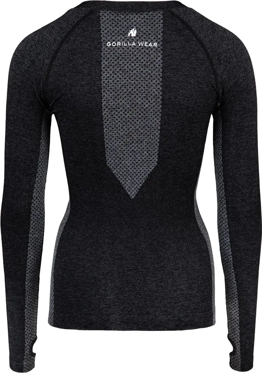 Gorilla Wear Selah Seamless Longsleeve - Zwart M/L
