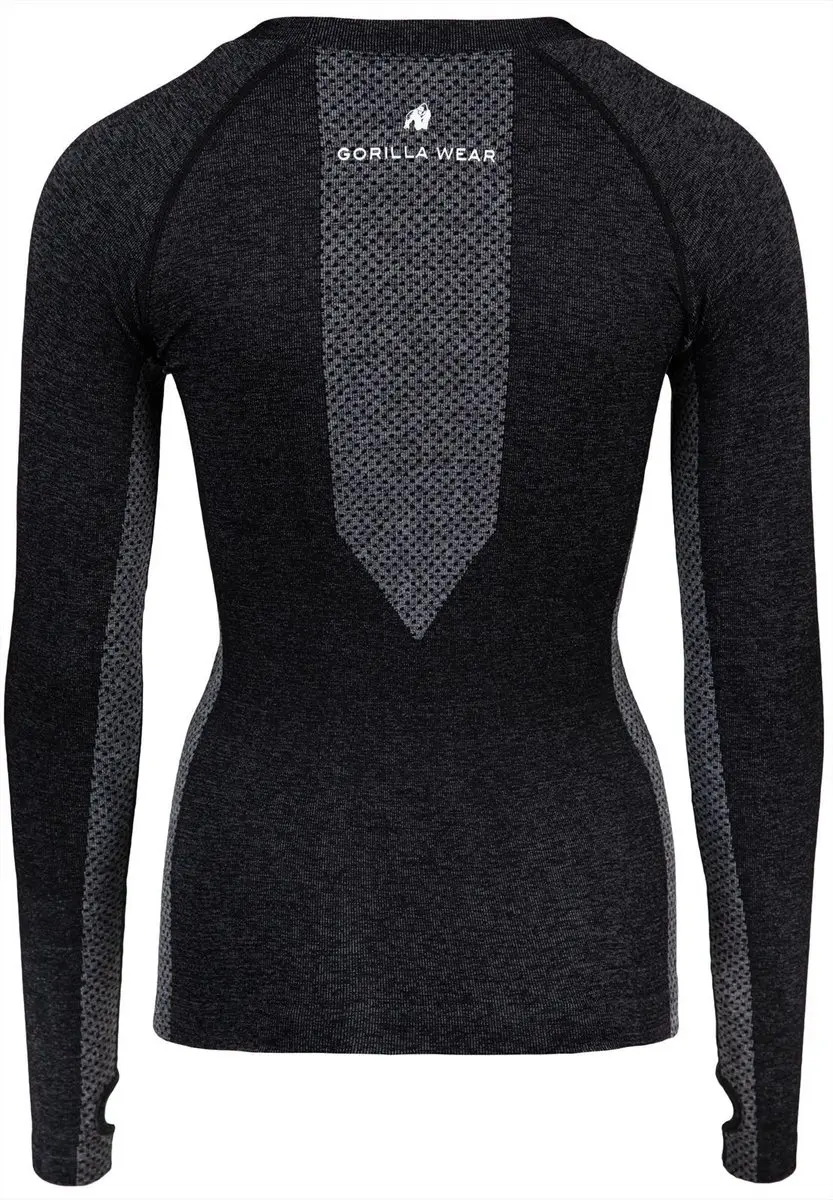 Gorilla Wear Selah Seamless Longsleeve - Zwart M/L