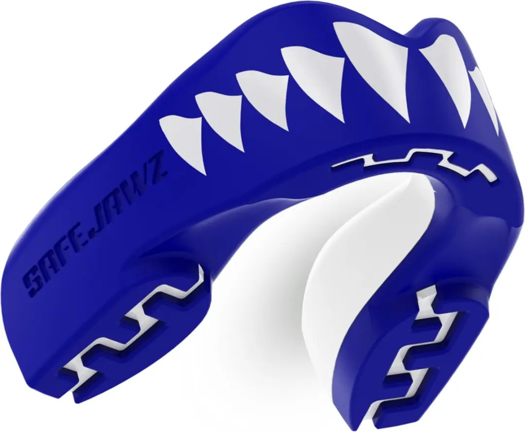 Safejawz Extro-Series Gebitsbeschermer Shark - Senior - Blauw/Wit - afbeelding 6 van 6