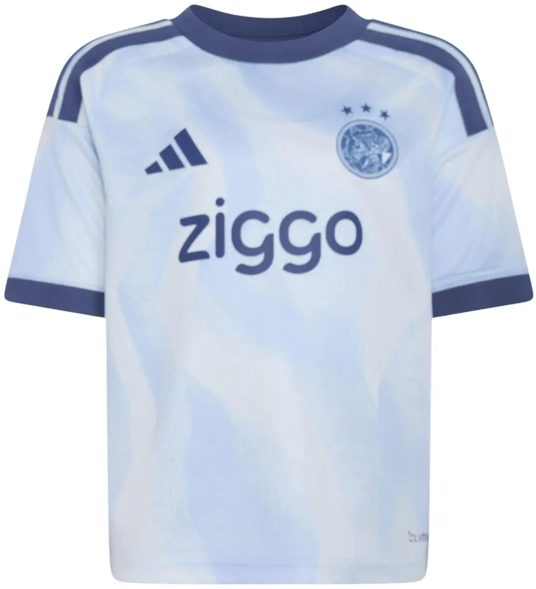 adidas Ajax Derde Shirt 2026/2027 Junior - Maat 98 - Lichtblauw/Donkerblauw