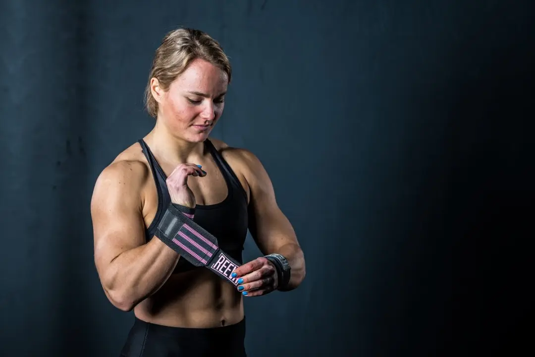 Reeva Wrist Wraps Roze/Zwart - 2 Stuks