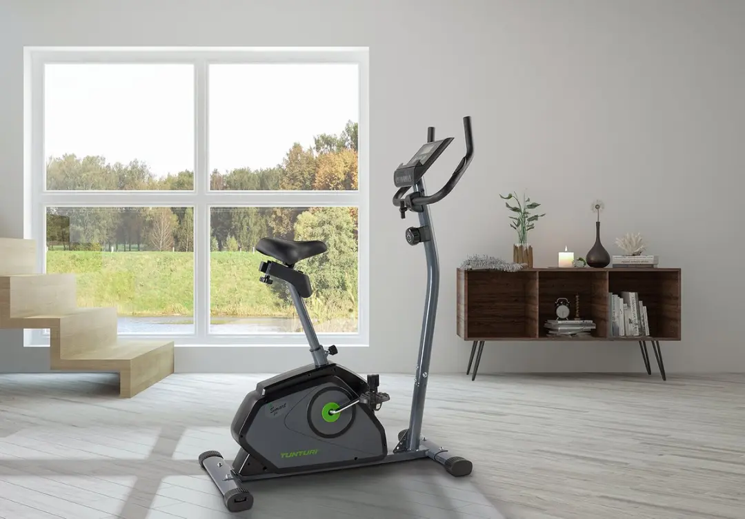 Tunturi Cardio Fit B40 Hometrainer - 8 Niveaus - Zwart/Groen/Grijs