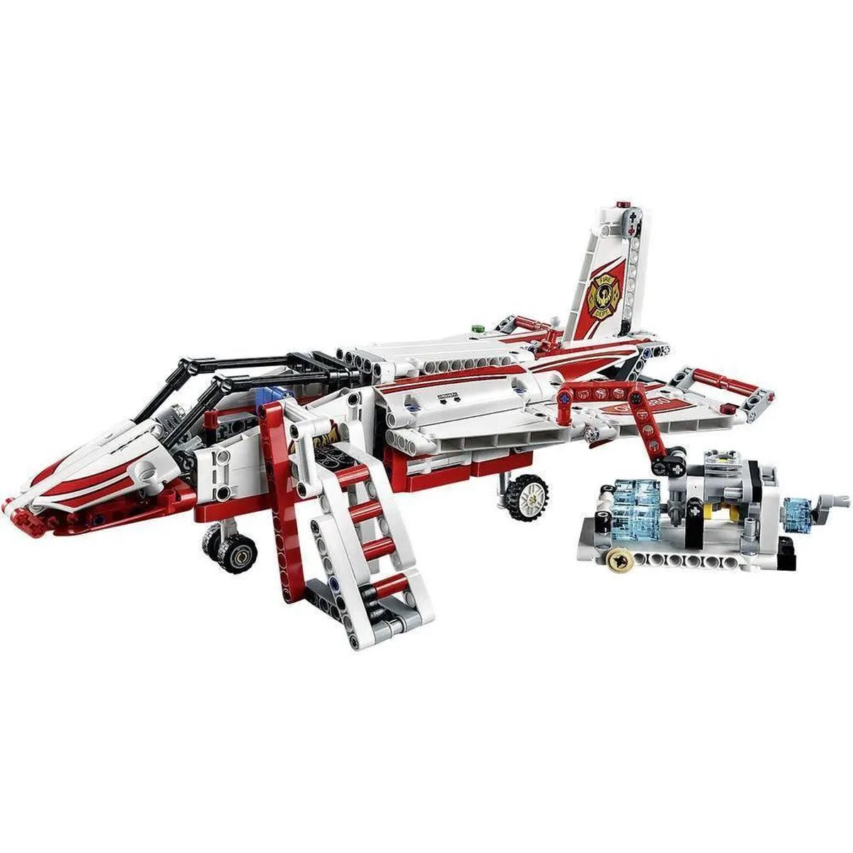 LEGO Technic Brandblus Vliegtuig 42040 - 578 Onderdelen - Rood/Wit
