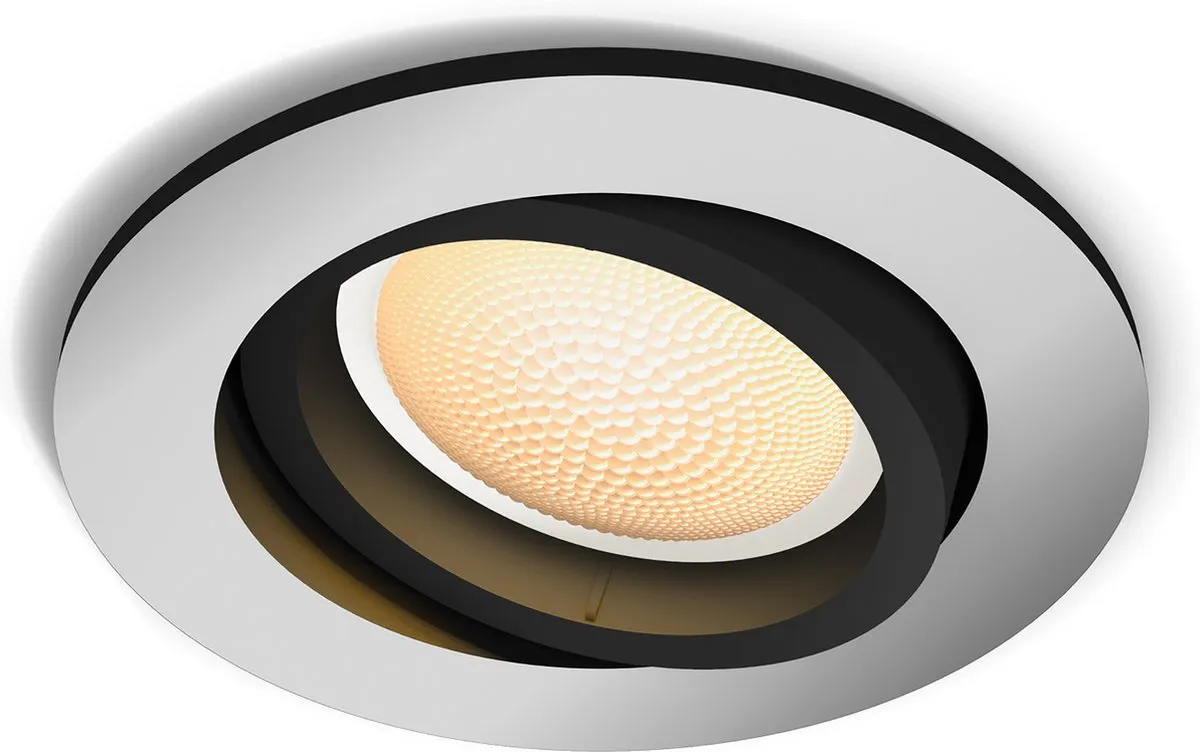 Philips Hue Milliskin Inbouwspot Aluminium - 1 Stuk