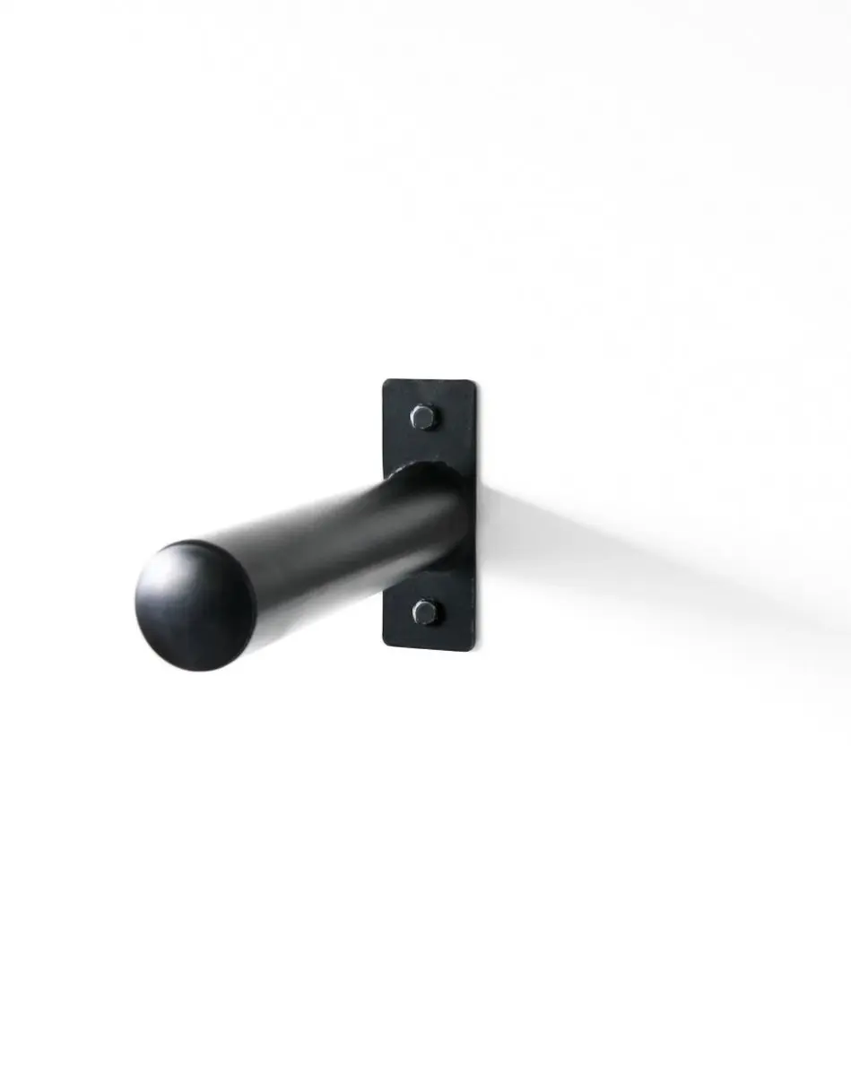 Muscle Power MP3049 Opbergpin Wall Line - 45mm Halter - Zwart