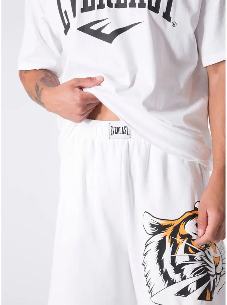 Everlast Tiger Korte Broek D08 - XL - Wit