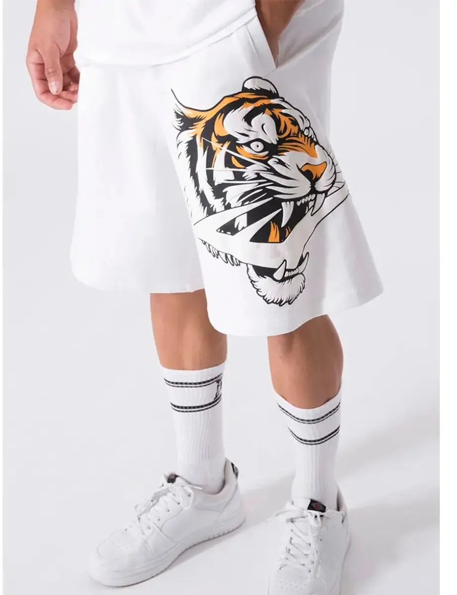 Everlast Tiger Korte Broek D08 - XL - Wit - afbeelding 6 van 6