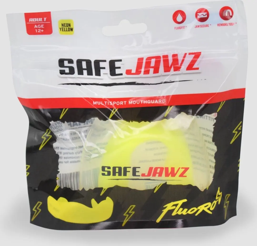 Safejawz Intro-Series Fluor Gebitsbeschermer Geel Junior
