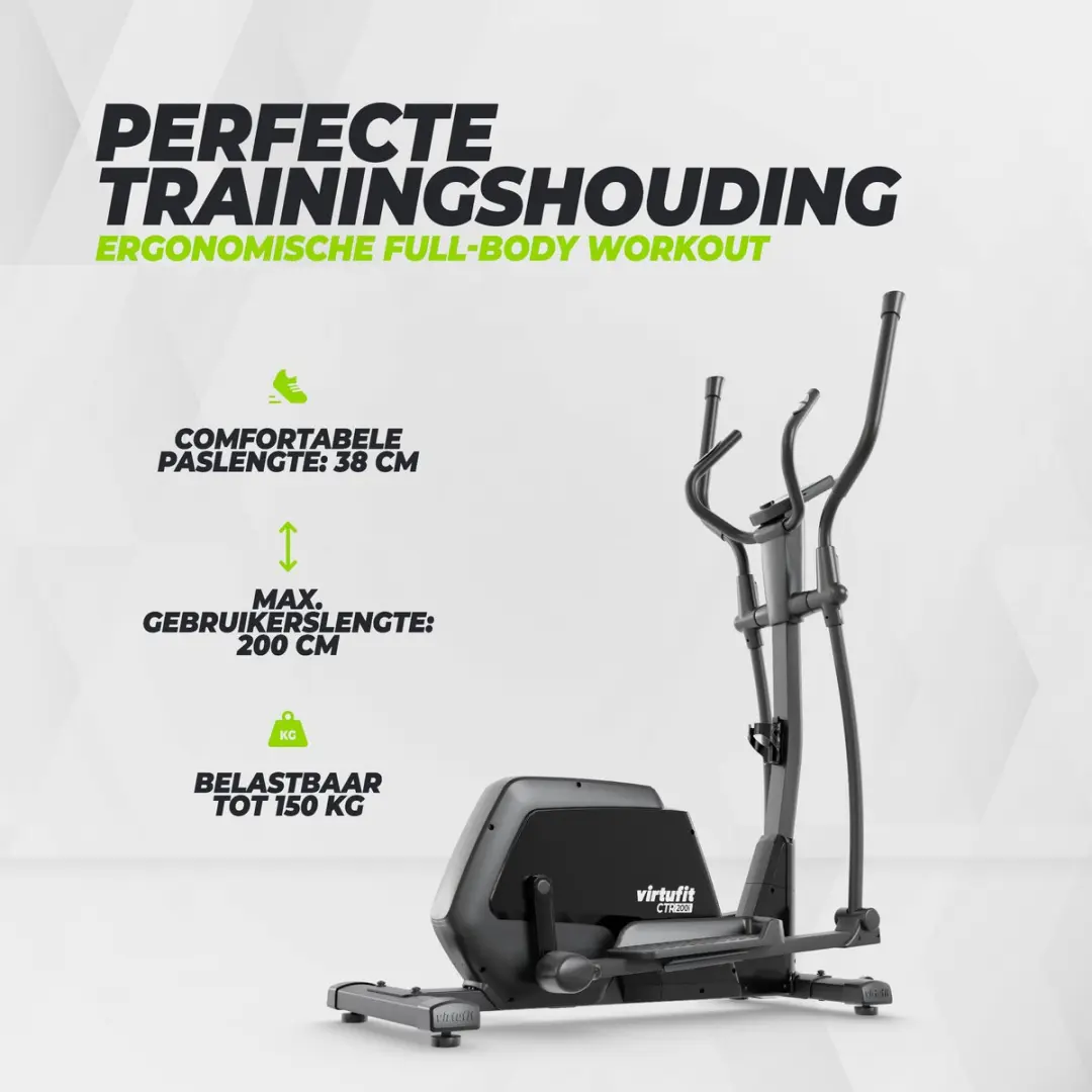 Virtufit CTR200i Crosstrainer - 32 Niveaus - 24 Programma's - Max 150kg
