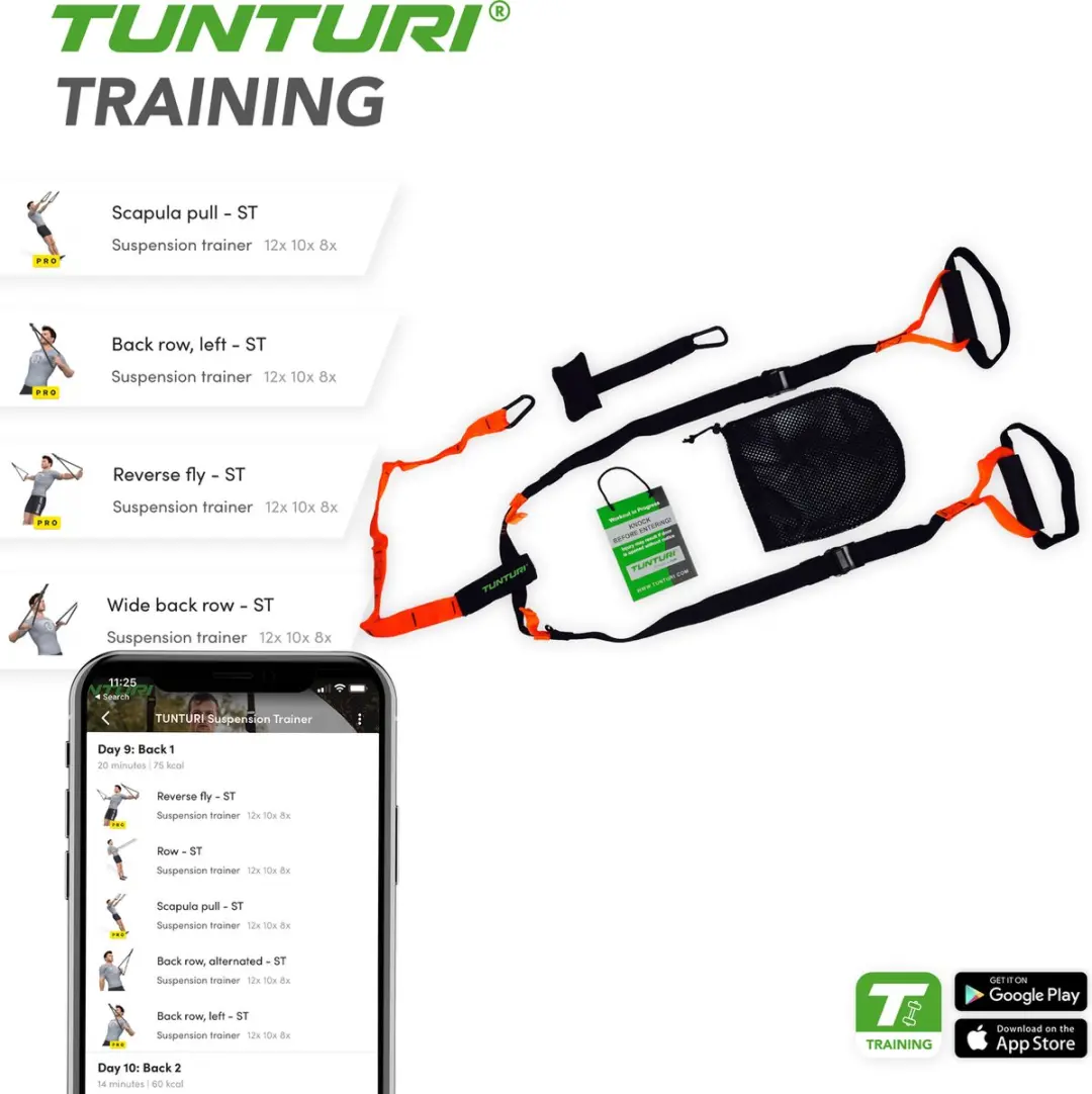 Tunturi Suspension Trainer 14TUSFU154 - Zwart/Oranje