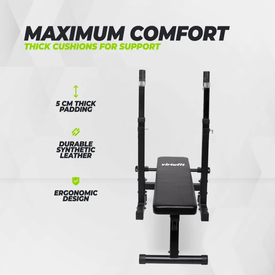 Virtufit Halterbank Compact 30mm - Zwart