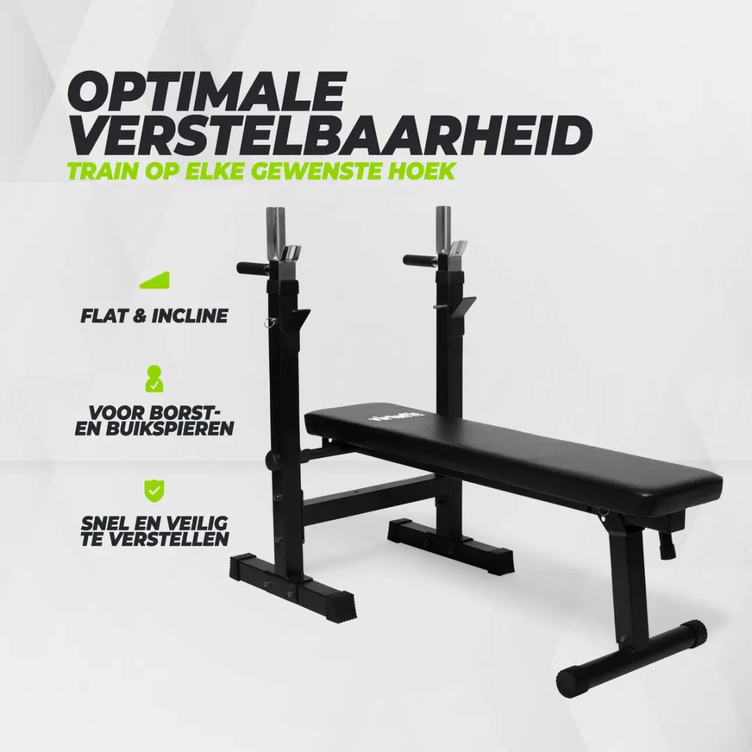 Virtufit Halterbank Compact 30mm - Zwart - afbeelding 6 van 6