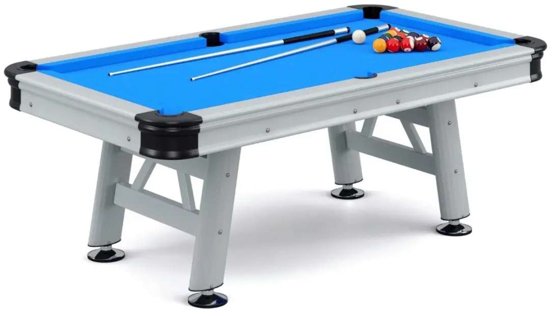 Garlando Florida 8ft Outdoor Pooltafel - Blauw laken - Grijs - afbeelding 6 van 6