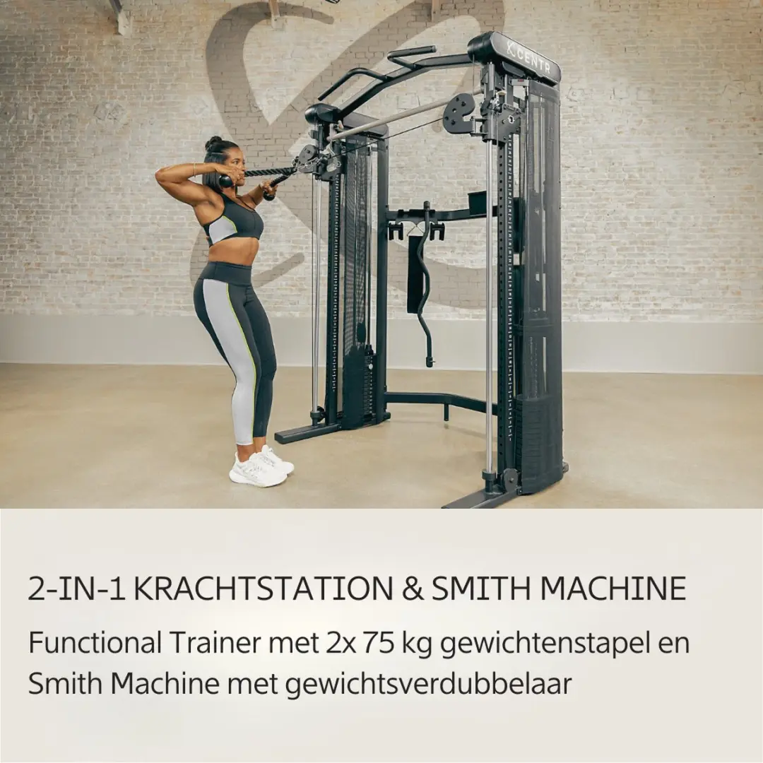 Centr 3 Home Gym Functional Trainer - Zwart