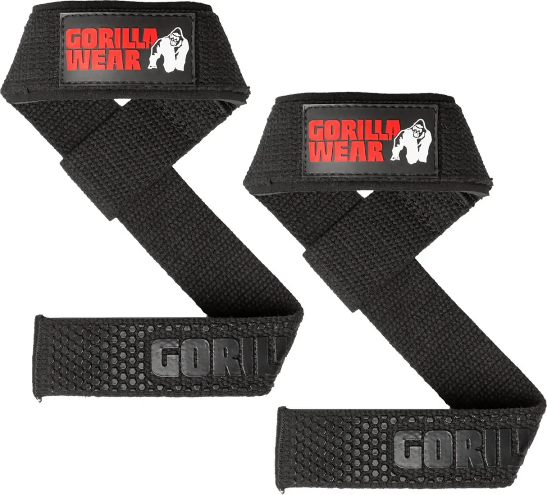 Gorilla Wear Gevoerde Siliconen Lifting Straps