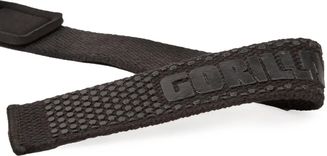 Gorilla Wear Gevoerde Siliconen Lifting Straps - 2 Stuks