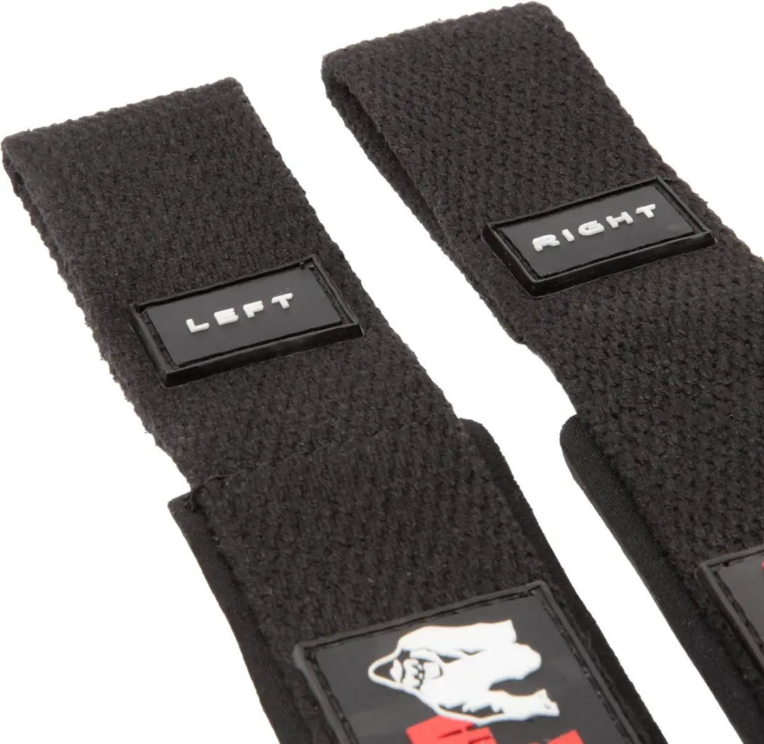 Gorilla Wear Gevoerde Siliconen Lifting Straps - 2 Stuks