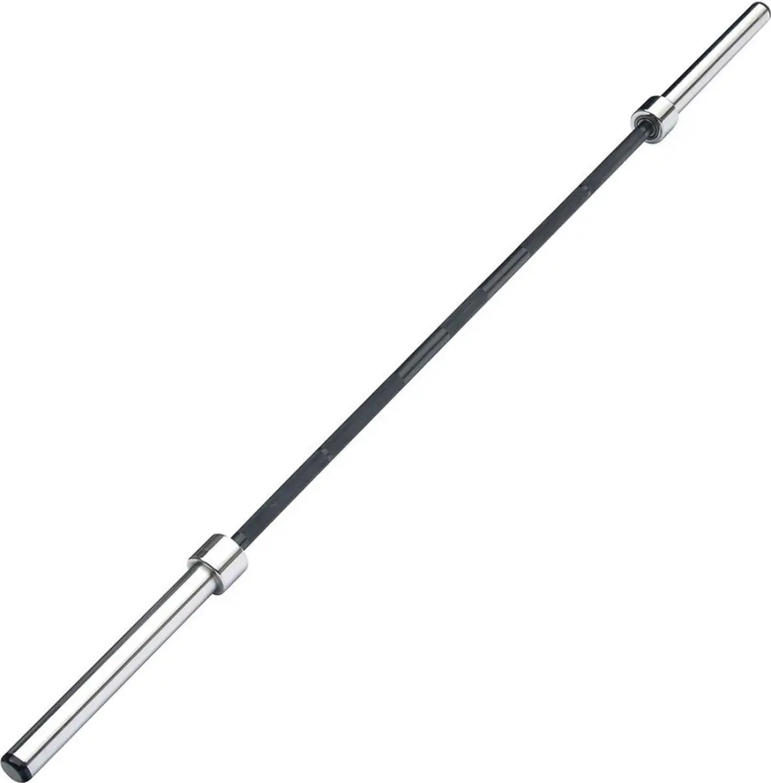 Tunturi Olympische Powerstang 220cm Ø50mm - Zwart/Zilver